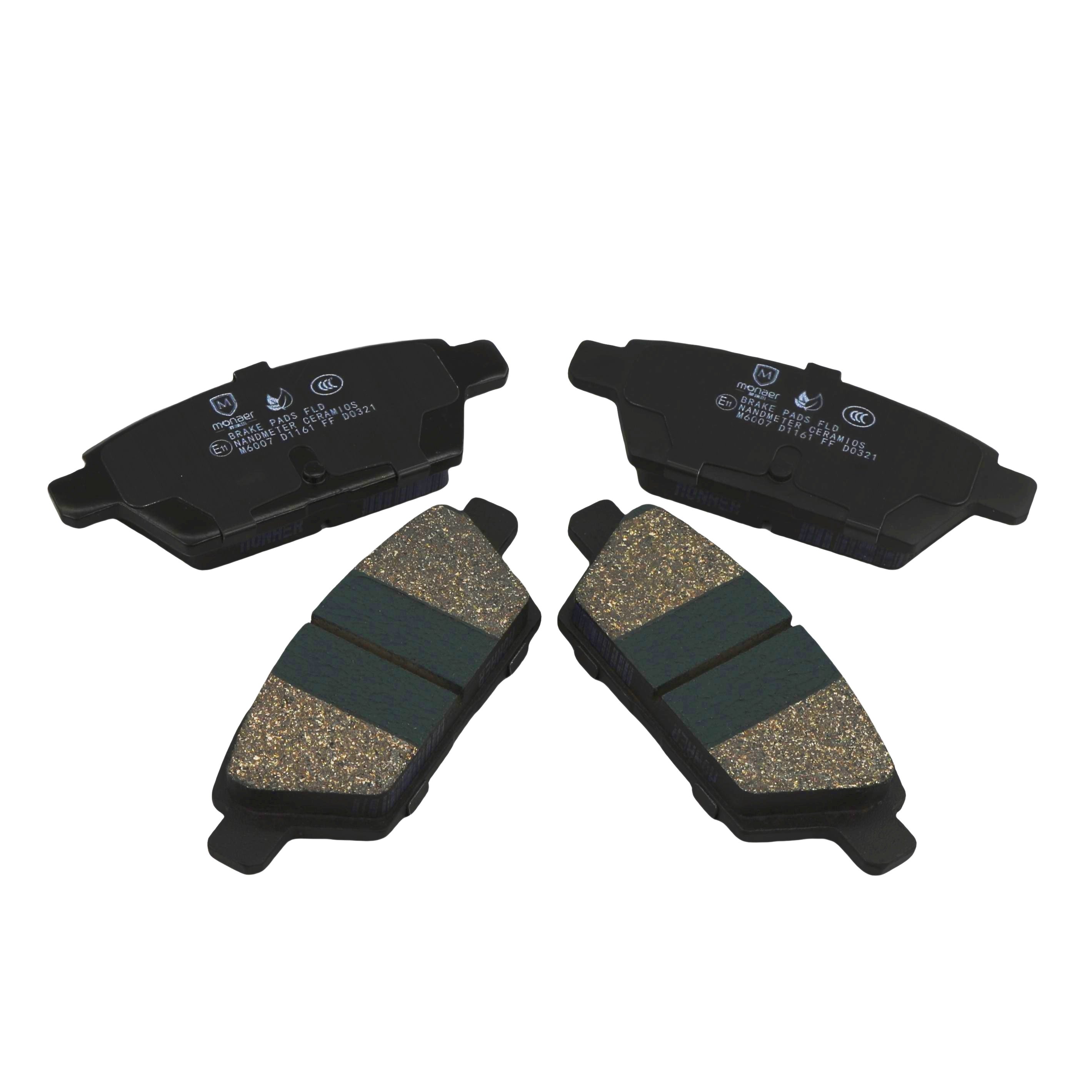 Monaer Brake Pads High Quality D1161 Ceramic Front Disc Brake Pad for Ford/LINCOLN/Mazda