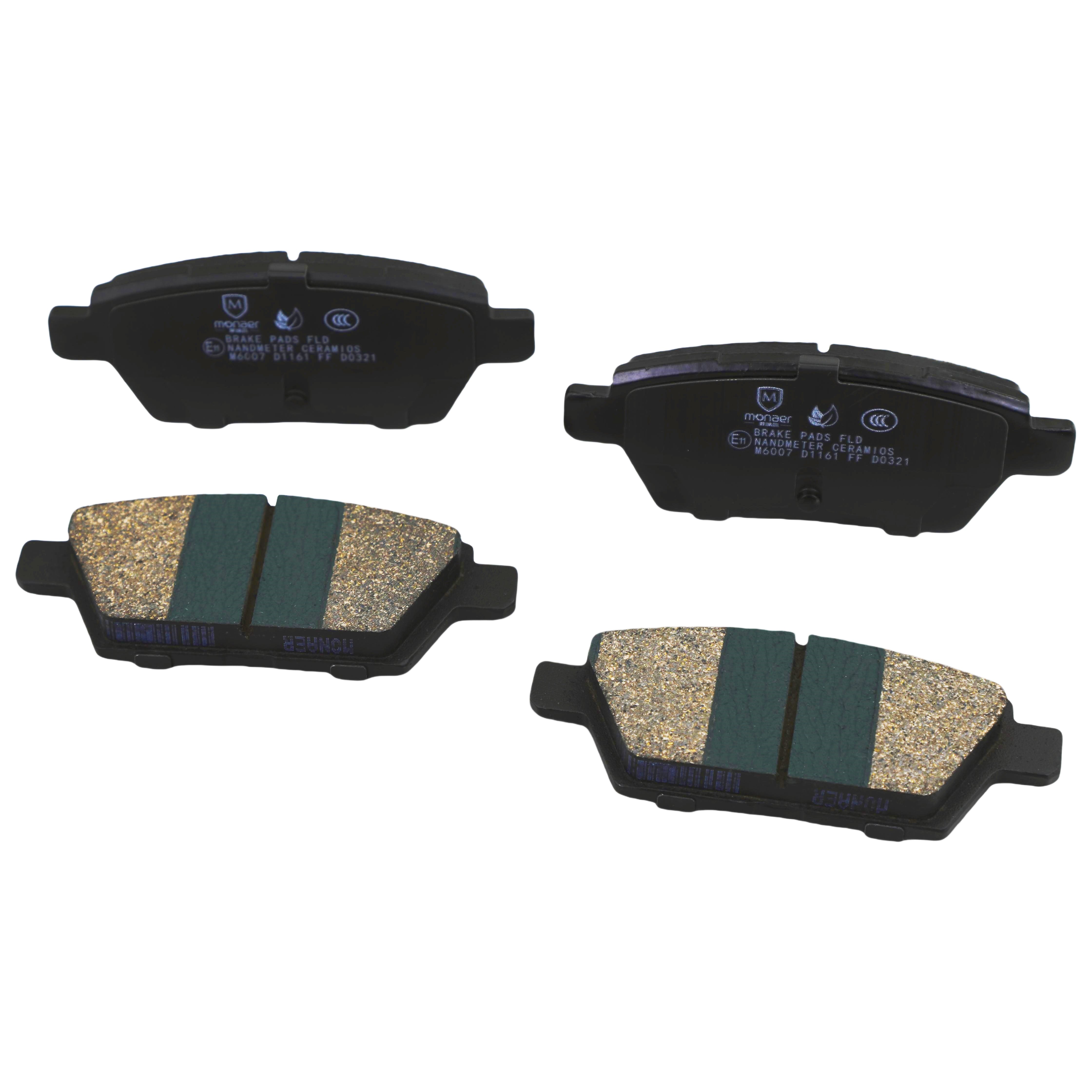 Monaer Brake Pads High Quality D1161 Ceramic Front Disc Brake Pad for Ford/LINCOLN/Mazda