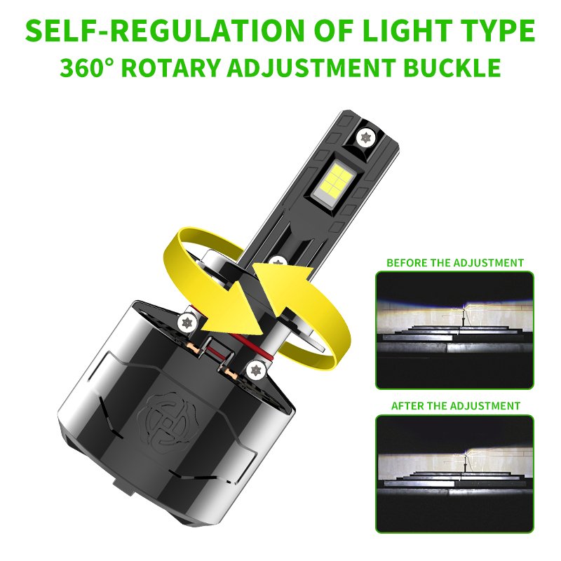YUFING YUFING New Arrival 100W 12-24V 9500Lm 75W Aviation Aluminum Csp 4575 Auto Accessories H1 Led Headlight Bulb