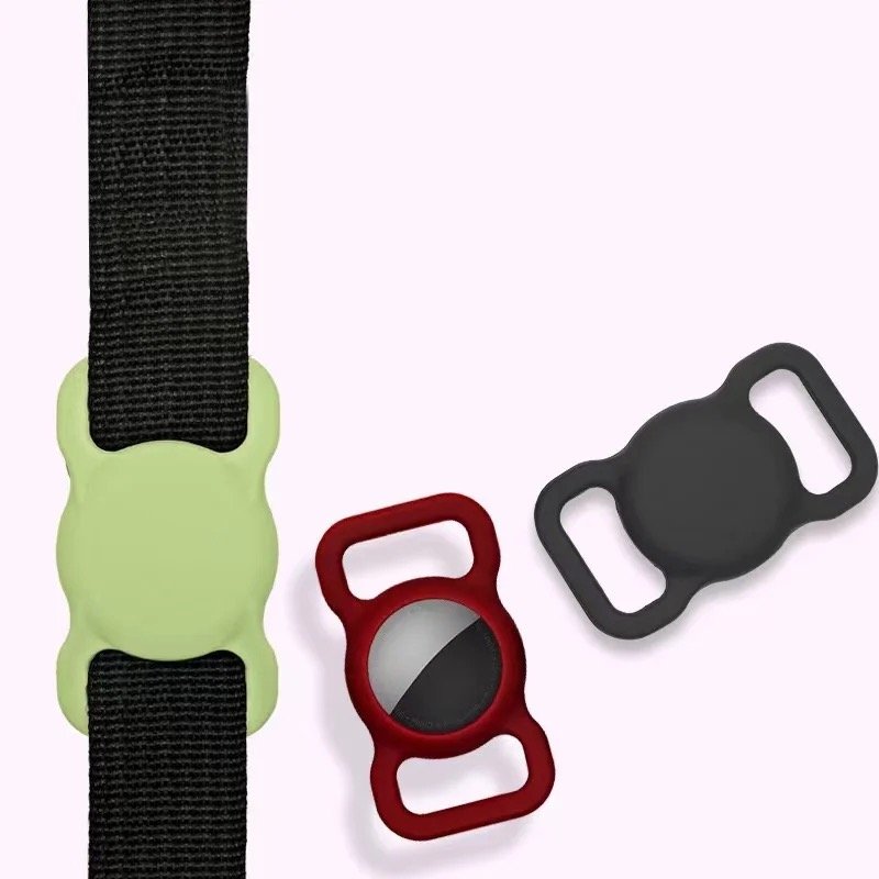 Pet Dog and Cat Collar Air Tag Accessories Soft Silicone Protective Cover Scratch Resistant Aviation Tag Loss Resistant Silicon