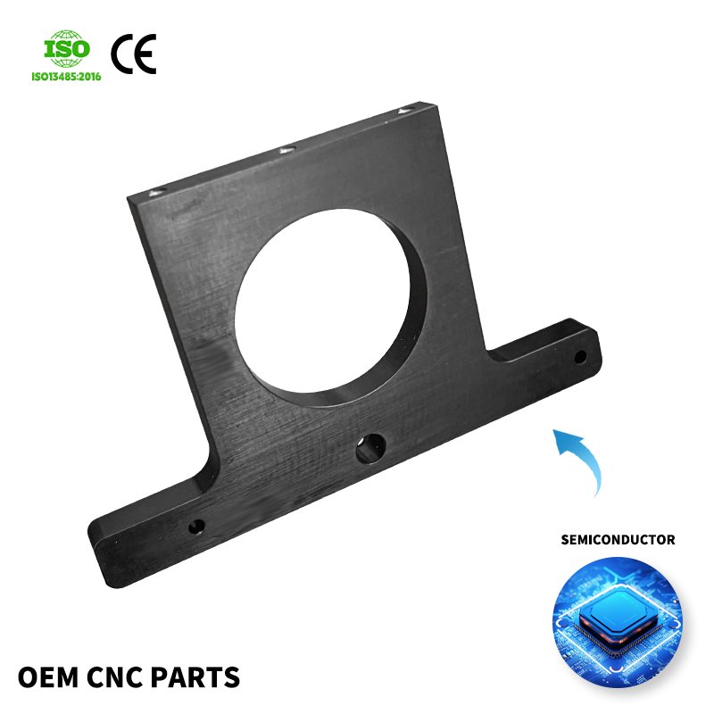 Custom Aluminum Alloy Piece Machine Part Services Turning Anodized for Semiconductor Equipment Accessories