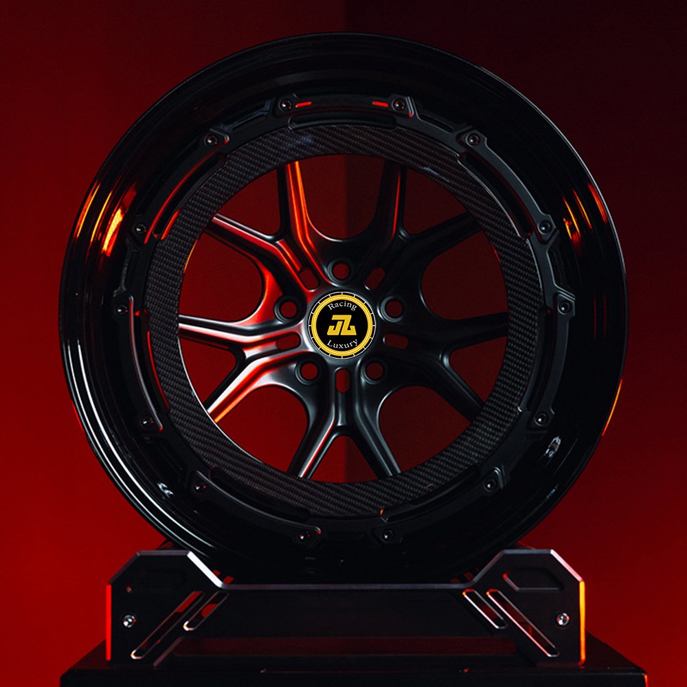 JZ Custom 3pc 17-26inch 5x114.3 5x112 5x120 Deep Lip Carborn Fiber Passenger Car Forged Rims for 296 GTB F430 Urus Huracan M3 M4