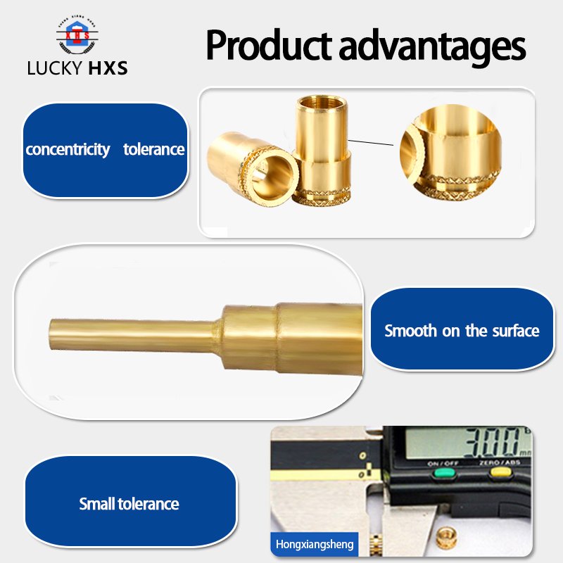 Precision Copper Parts Supplier High-precision Hardware Brass Turning Parts Aviation Parts Automated Lathe Processing