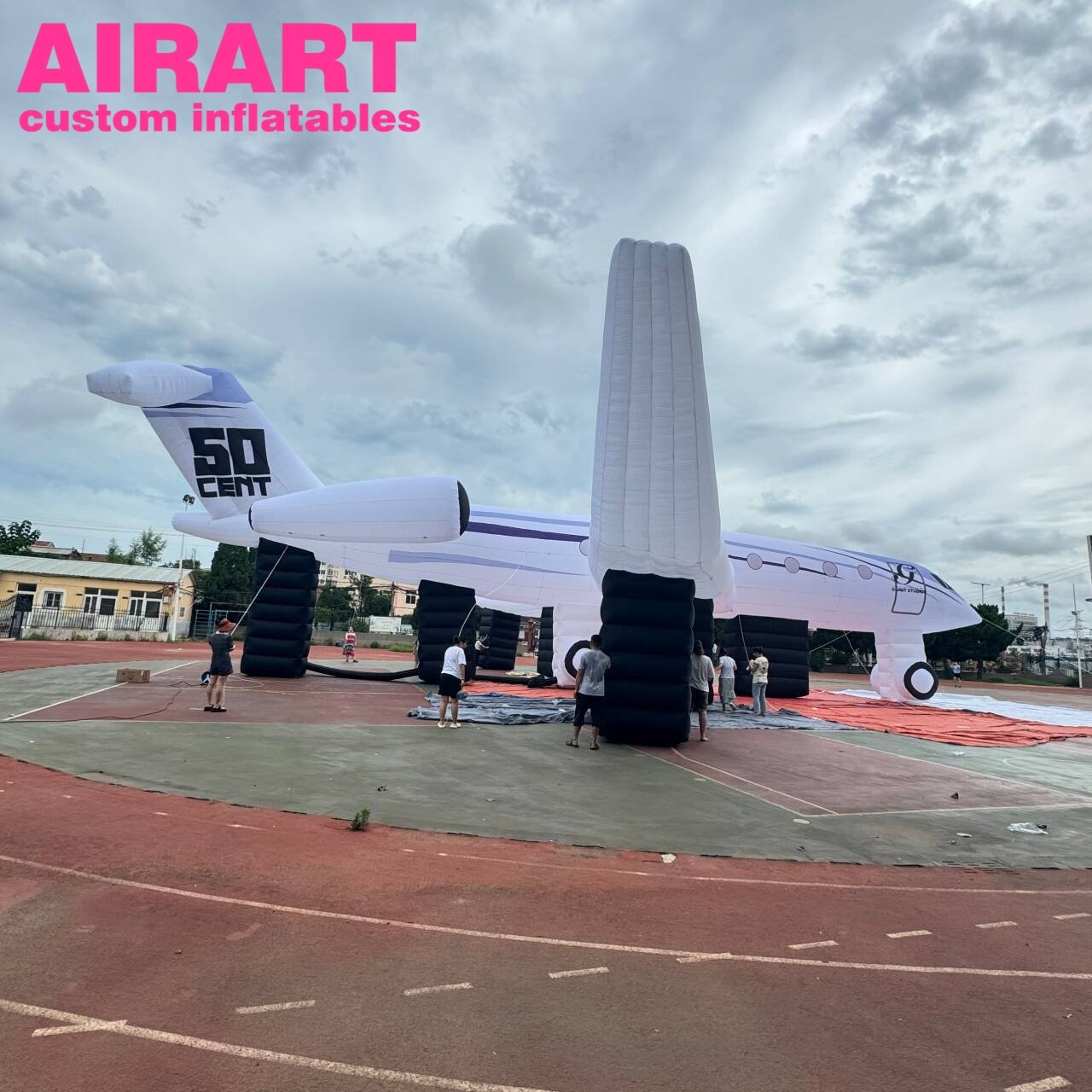 Super Large Inflatable Simulation Aircraft Model,Outdoor Customized Inflatable Giant Plane For Display