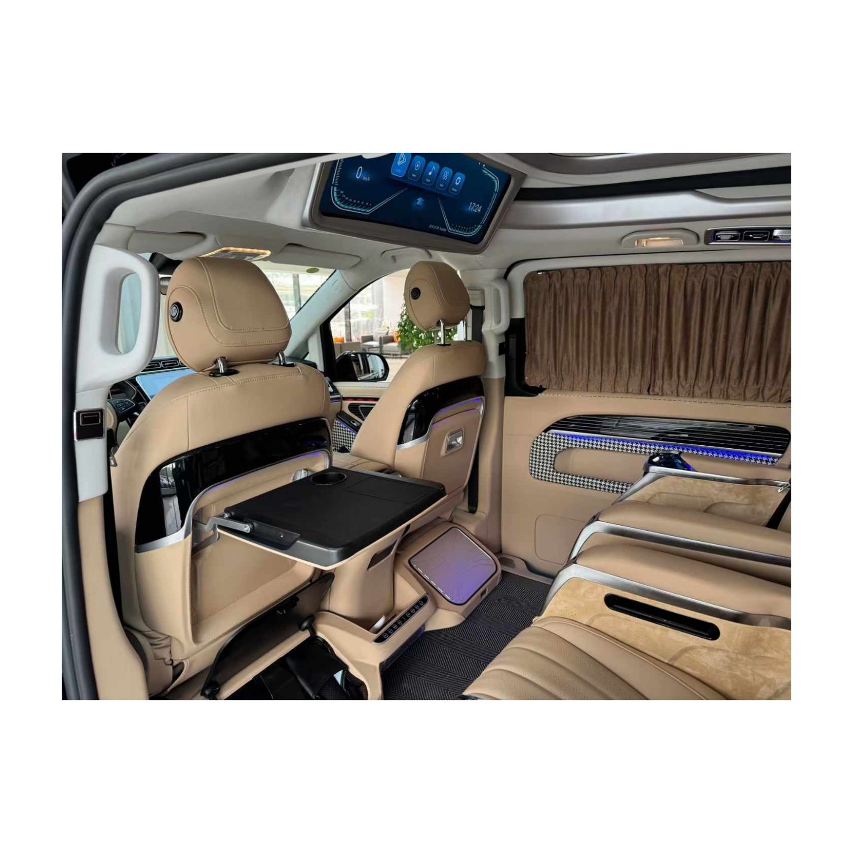 YLC Applicable to Benz Vito V260 W447 Interior Upgrade with Center Console Covering Aviation Seat Floor Modification