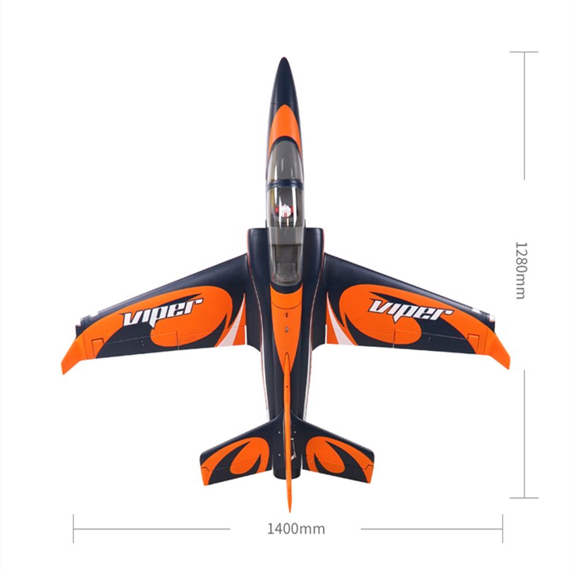 RC Airplane FMS 90mm Ducted Fan EDF Jet Super Viper 6ch with Flap Wingspan 1400mm Big Model Hobby Plane Aircraft Avion PNP