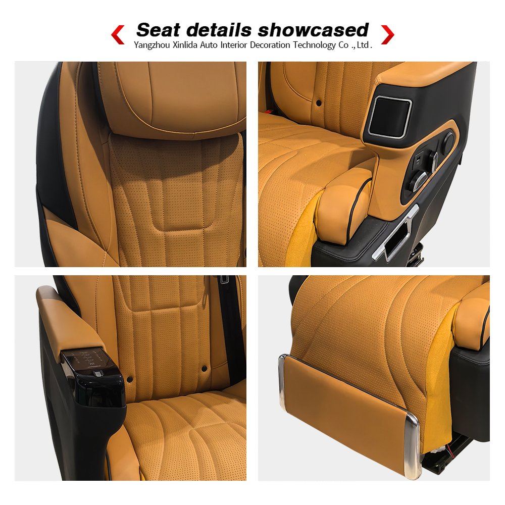 Automotive Luxury Seat Car Interior Accessories Retrofit Leather Rear Car Aviation Seats