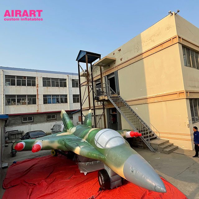 PVC Giant Inflatable Fighter Jet aircraft Plane Model Balloon
