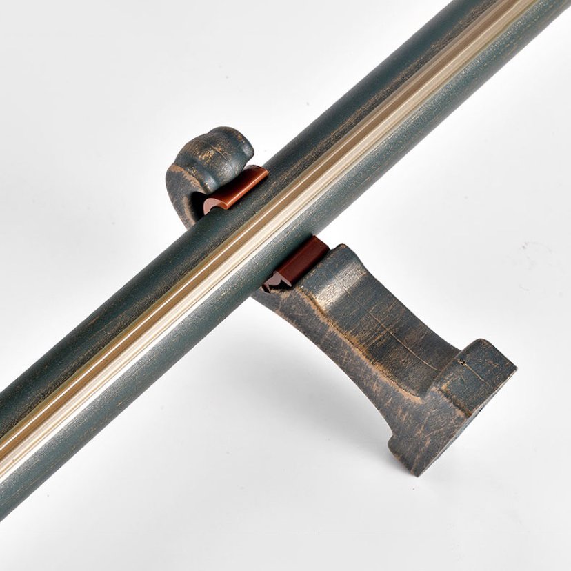China Factory European Style Double Pole Metal Curtain Rods for Living Room Decor Quality Tracks & Accessories