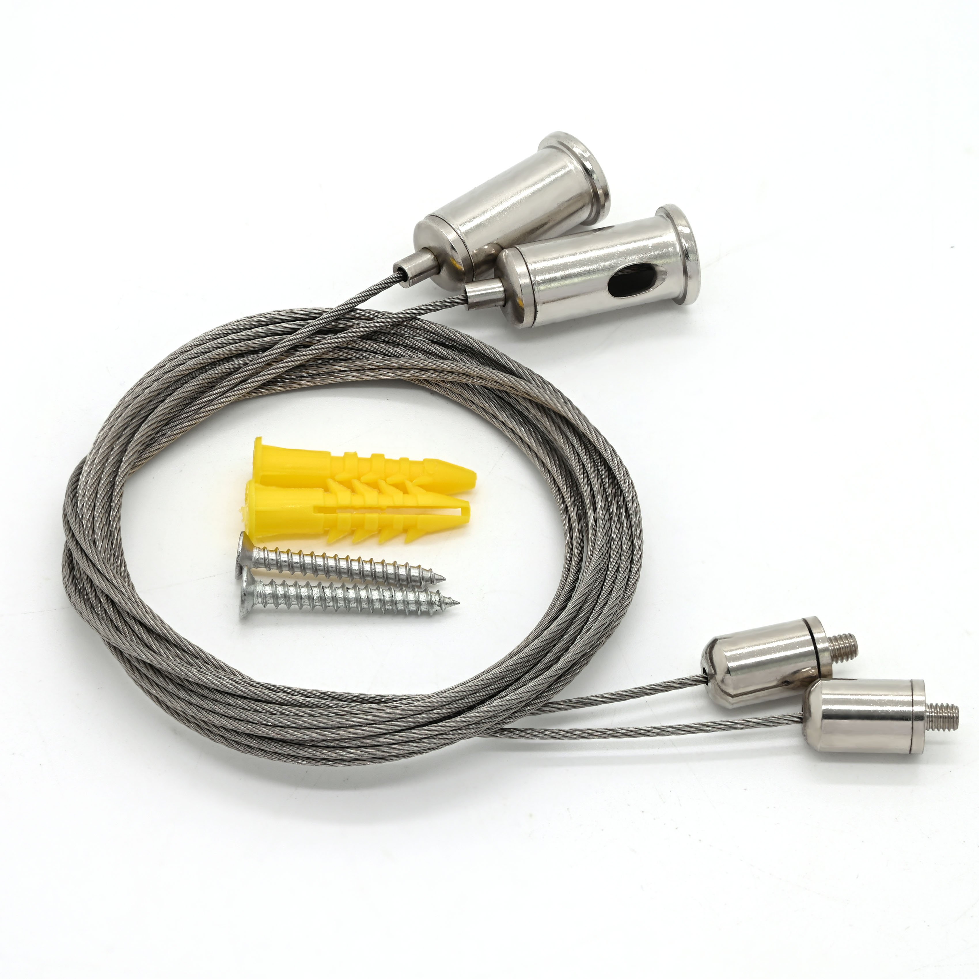 Ceiling Light Fixture Mounting Hardware Stainless Steel Cable Holder And Aircraft Cable Gripper Suspension Kit