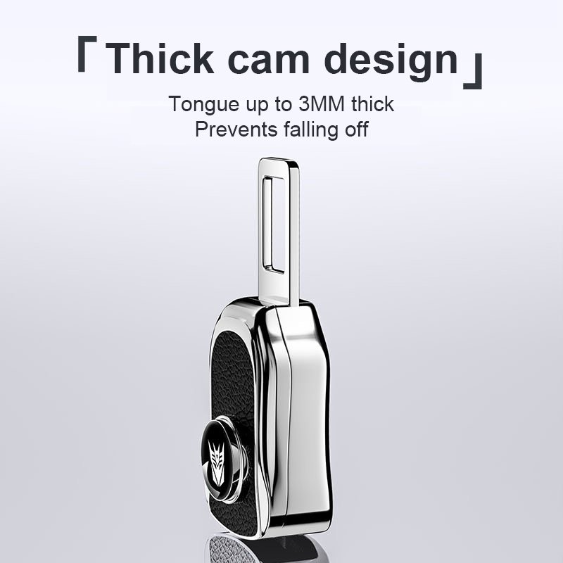 Universal Zinc Alloy Car Seat Belt Extender Alarm Silencer With All Car Logo Car Seat Belt Buckle