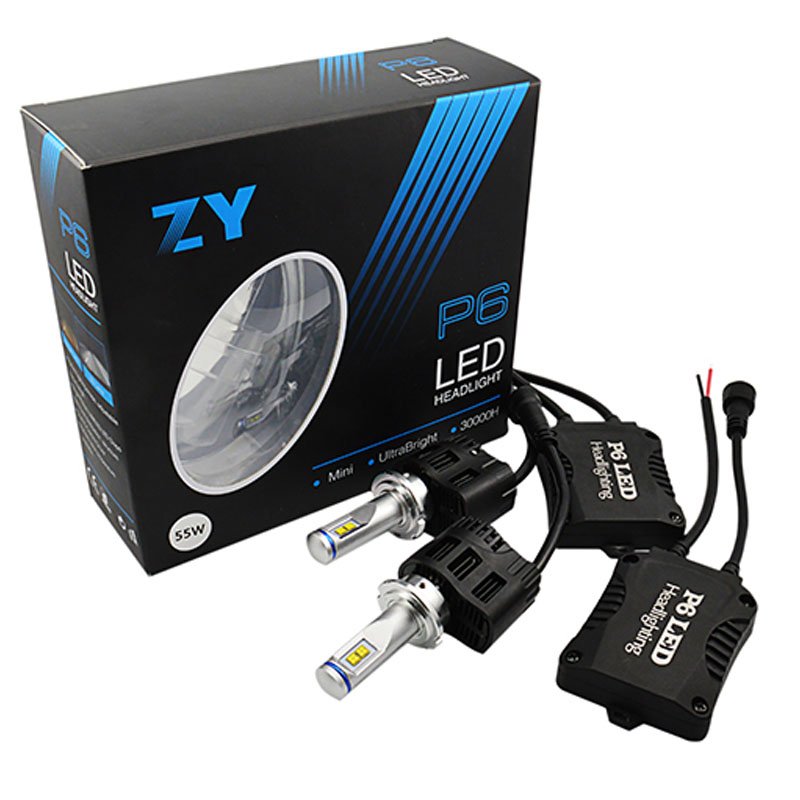 P6 Car LED Headlight 55W 5200LM MZ Automobile LED Head Light Bulb D1s D2s D3s D4s