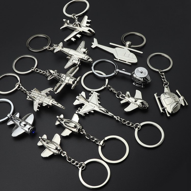 Multifunctional Travel Accessories for Airplane Custom Metal Keychain Airplane Keychain Airplane Accessories