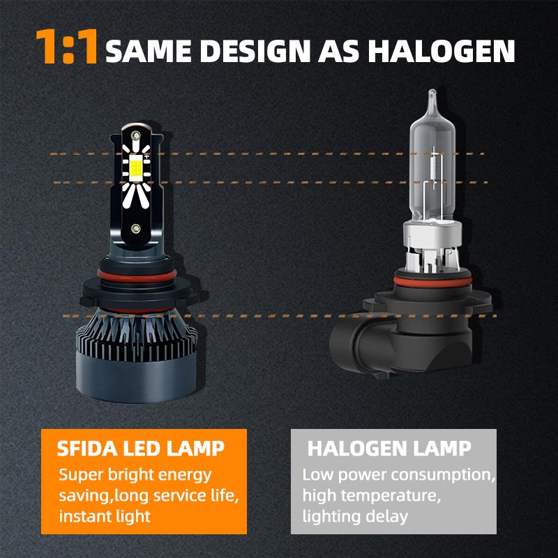 32w Led Headlight Bulb Car Accessories H4 Led Headlights H7 H8 H11 9005 9006 COB Chip K1 Led Headlamp for Universal Car