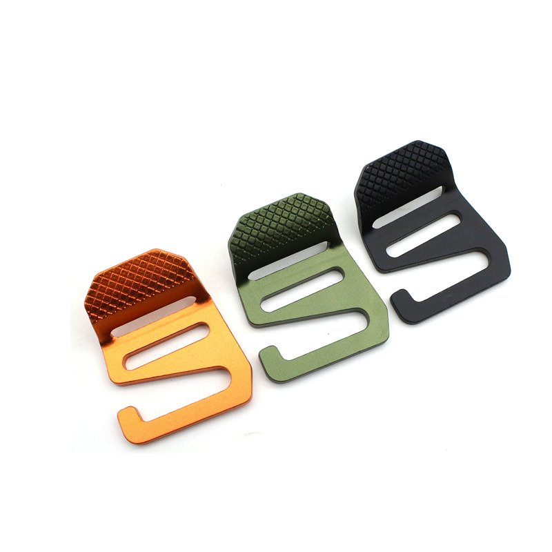 Customized Logo 25mm Backpack Accessories Durable Thickening Type G Hook Aluminum Buckle