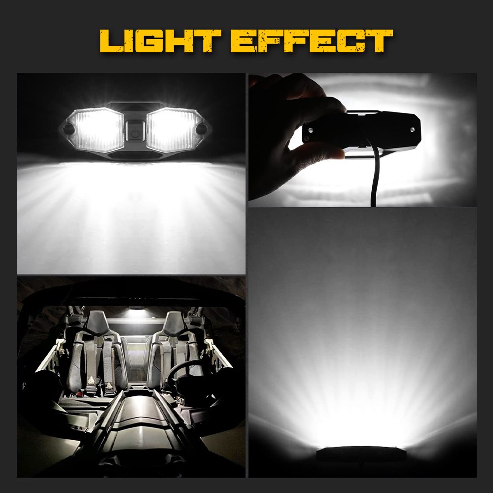 Best New UTV Accessories Universal 12V UTV Side by Side Dome Led Lights for Polaris RZR X3