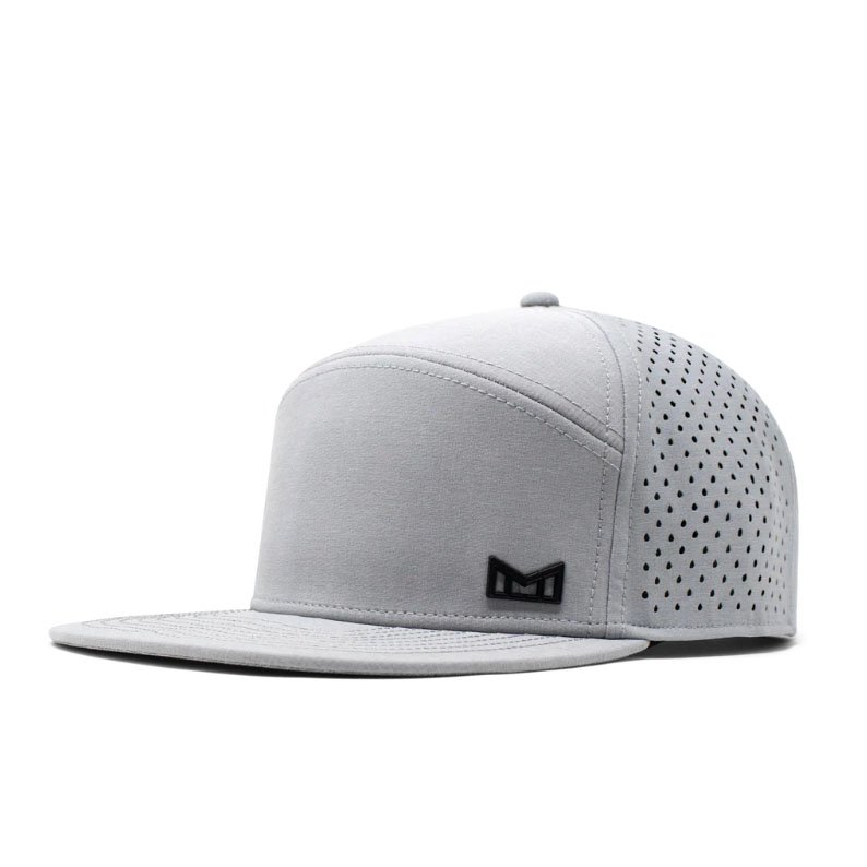 Custom Logo Olive Flat Brim Cap Perforated Sports Gorras Waterproof Laser Cut Hole Mesh Trucker 7 Panel Custom Snapback Cap Hat