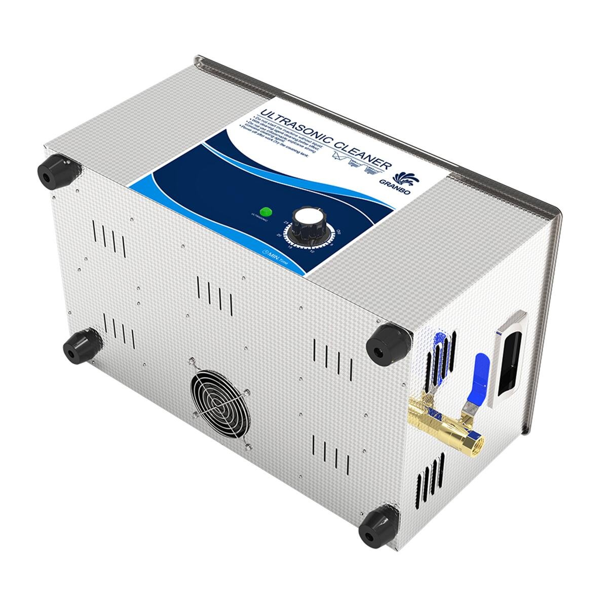 GRANOSONIC 22L 480W Ultrasonic Cleaner for Industrial Parts Machine Nozzles Injector Motorcycle Parts Cleaning