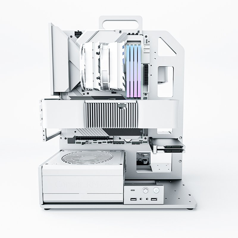 Socooler Mid Tower Computer Cabinets White ATX Cases with Fans for Gaming PCs Full Tower Cases Used Computer Accessories
