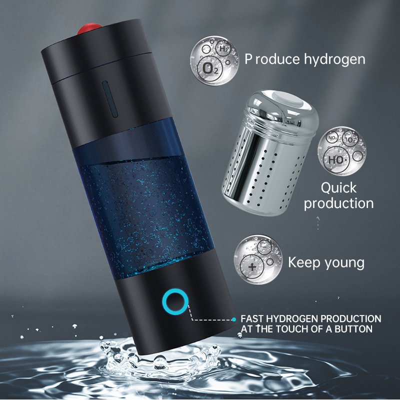 Factory Customized 230ml H2 Water Generator Cup Food Grade PC Material Water Rich Hydrogen Tea Water Bottle