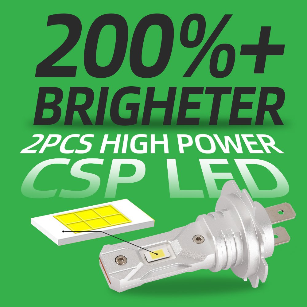 Intelligent Heat Dissipation LED Headlight Bulb L6S 2000lm 6000k Fog Light Waterproof Long Life Span Car LED Lights Compatible
