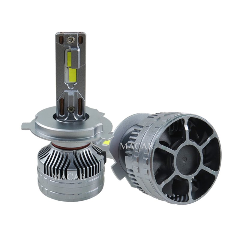 MACAR Wholesale Price 120W Car Light Bulb Automotive Headlamp Accessories Auto Headlight H11 H7 Led H4 Canbus Mini Led H4 120W