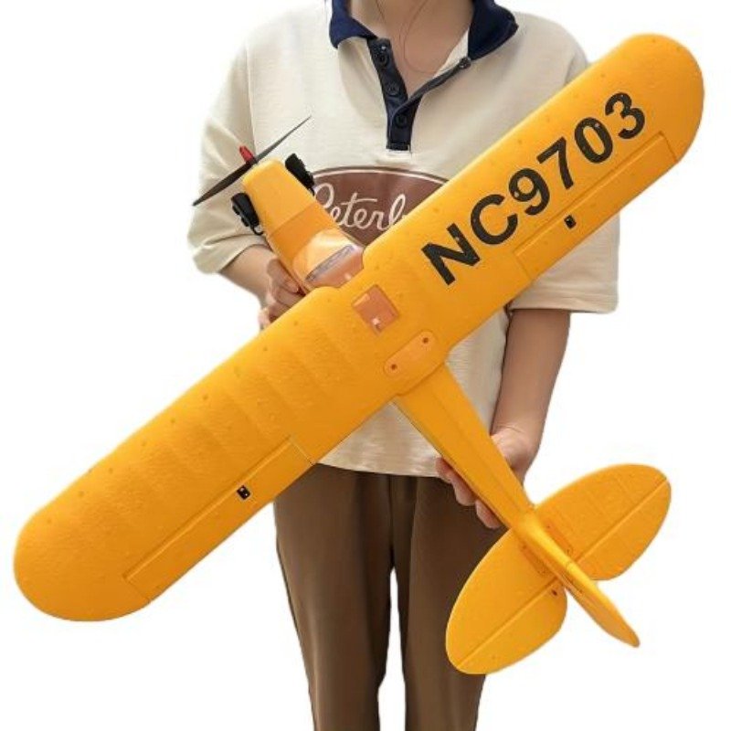 Wholesale Aircraft J3 Glider Model Brushless Motor Large Drone Aircraft FighterRC AirplanesToys