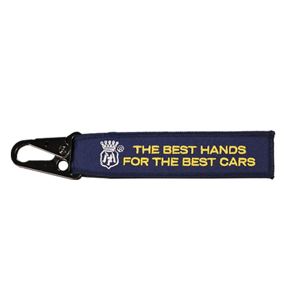 Wholesale Custom Aircraft Aviation Label Embroidered Keychain Personalized Anime Fabric Keychain Woven Keychain
