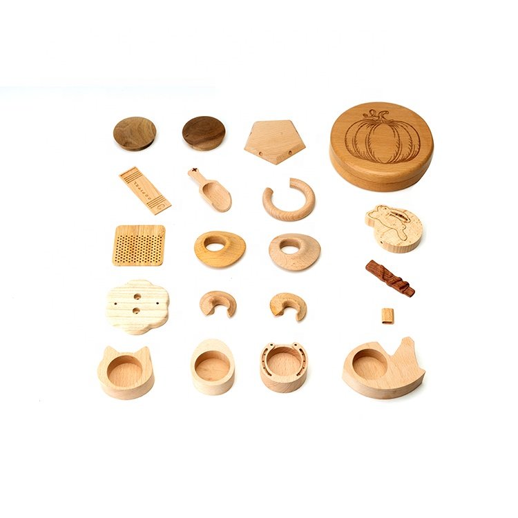 High Quality Router Machining Round Cube Square Block Prototype CNC Wooden Parts Milling Turning Lathe Cnc Custom Solid Wood