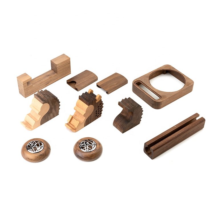 High Quality Router Machining Round Cube Square Block Prototype CNC Wooden Parts Milling Turning Lathe Cnc Custom Solid Wood