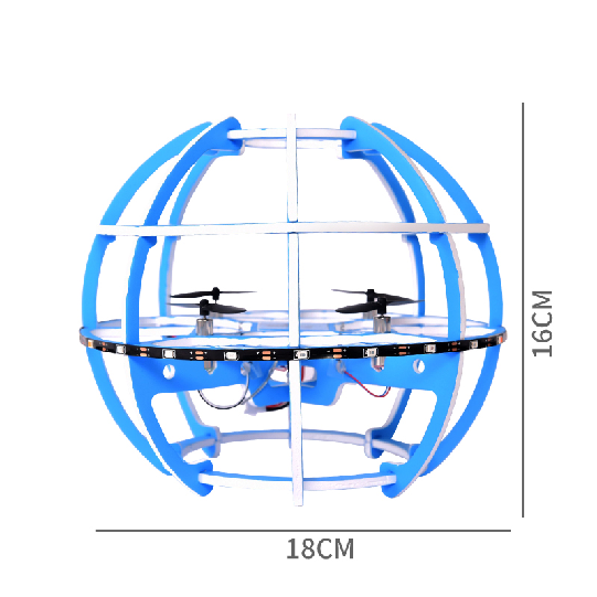 DIY Creative Assembly Drone, Science and Education Sports Aerial Football Drone