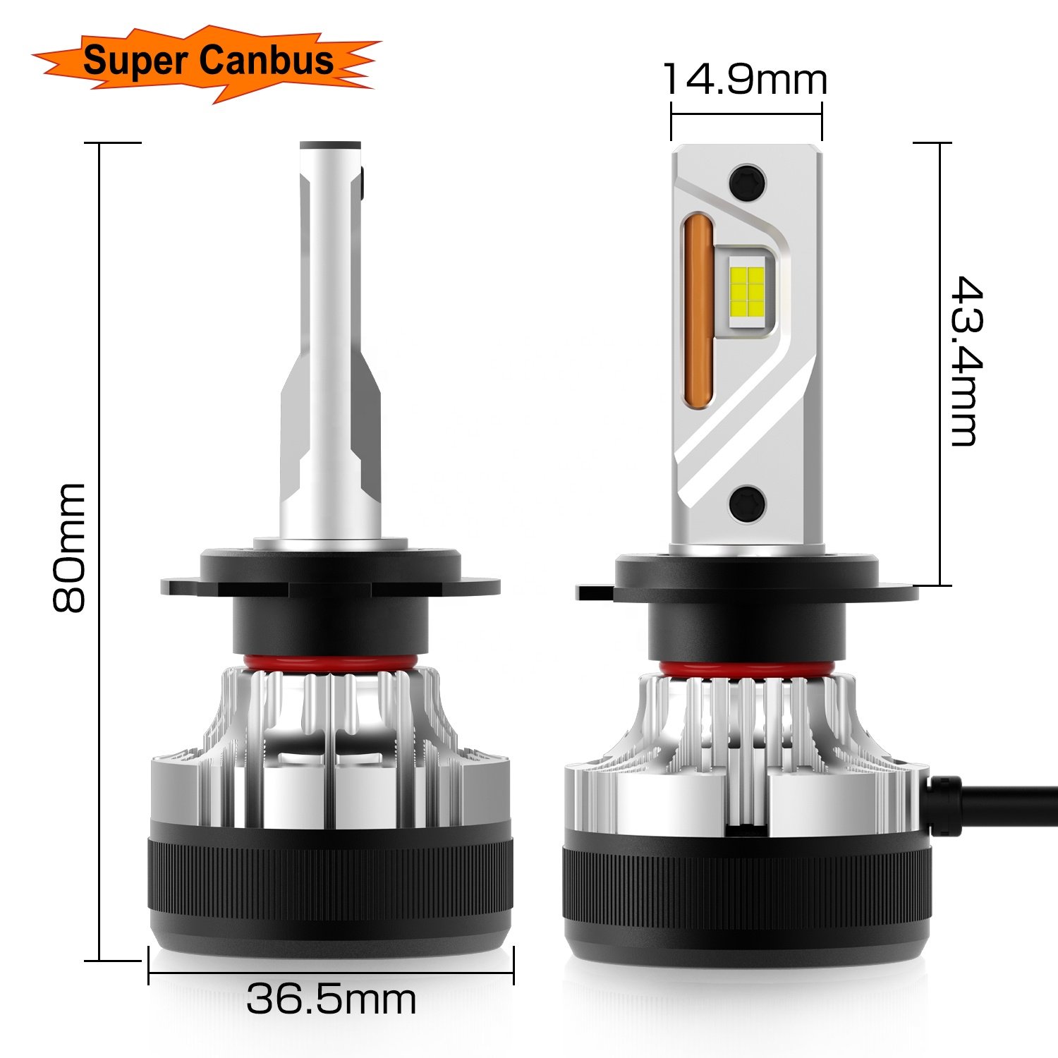 Factory Direct-sale 7035 CSP Chip LED Auto High Power G12 Series H4 H7 H11HB3 LED Bulbs 6000k 4300K H7 LED Headlights Bulb