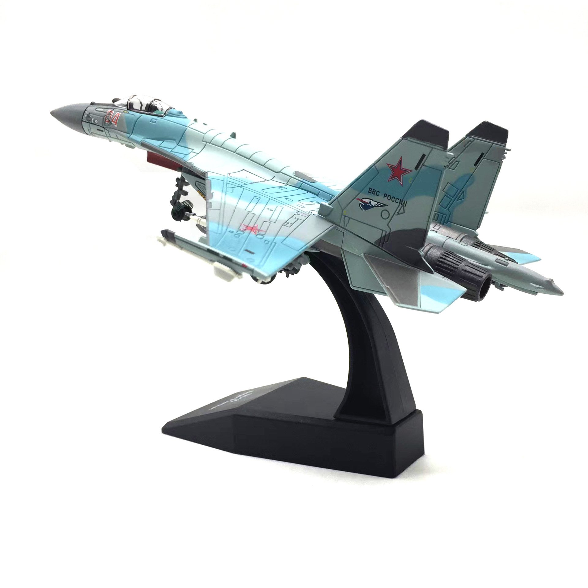 Private Jet Plane Simulation Alloy Model Of Russia Super Scale Plane SU-35