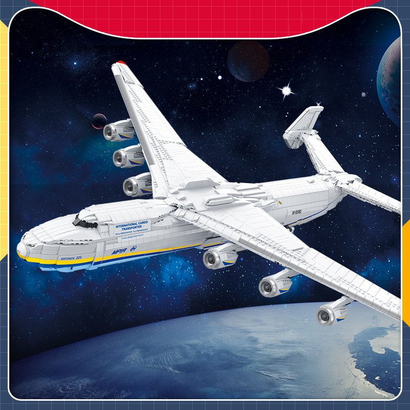 Creator Expert Large Aircraft Model Building Blocks Toys For Boys Birthday Gift Ann 225 Transport Plane JIESTAR 57014 Compatible