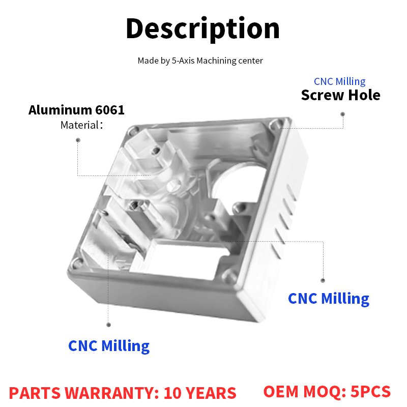 High Quality Aluminum Cnc Turning Custom Machining Services Construction Machinery Parts for Automation Equipment