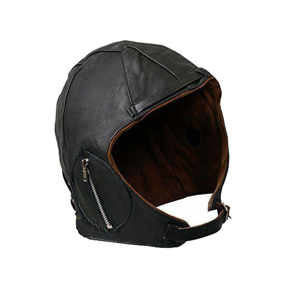 Heavy Duty Latest Design New Arrival Unisex Aviator Genuine Leather Cap Original Cowhide Leather Pilot Cap by Power Hint