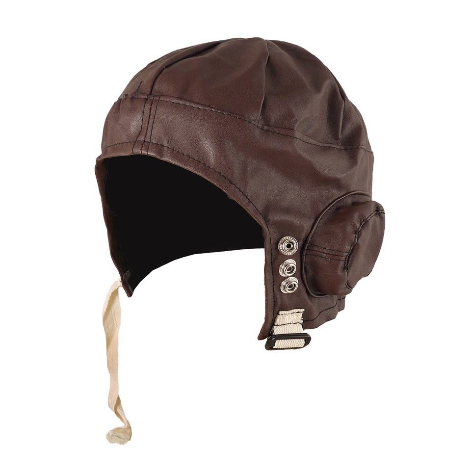 Heavy Duty Latest Design New Arrival Unisex Aviator Genuine Leather Cap Original Cowhide Leather Pilot Cap by Power Hint