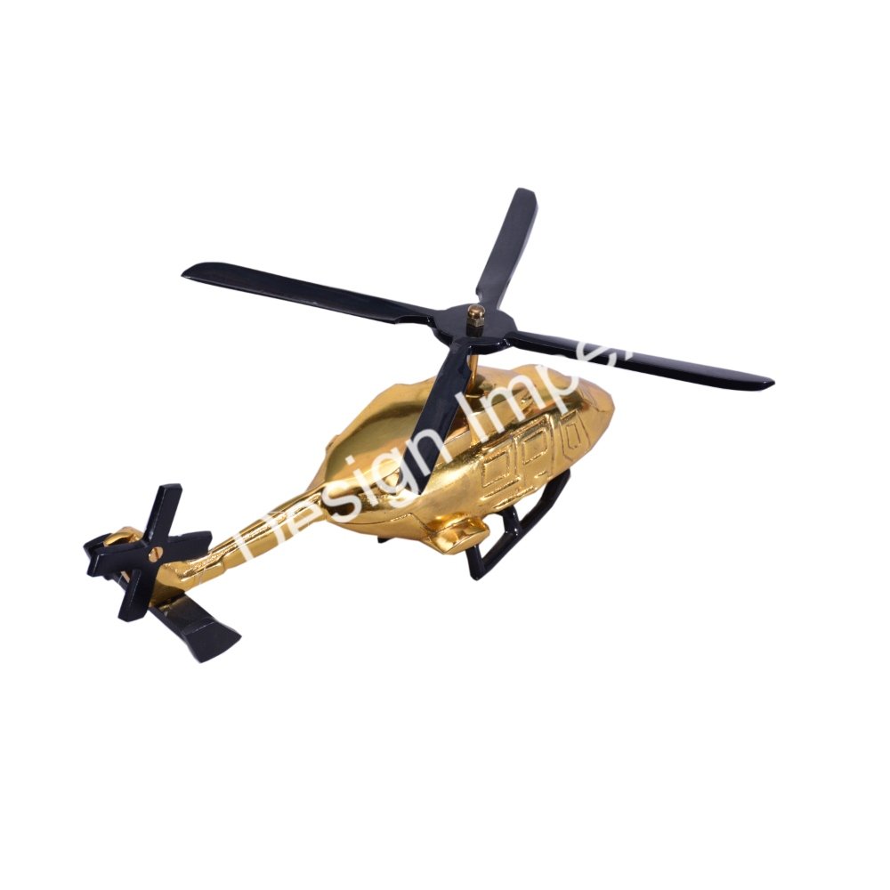Apache Helicopter Hot Selling Decorative Airplane Models Giftware Portable Helicopter Aircraft Black Finished Very Elegant Look