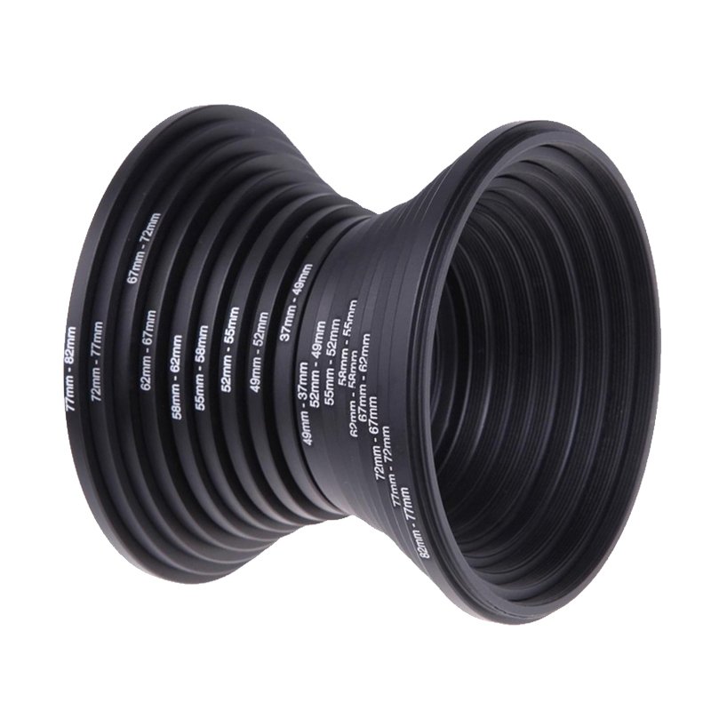 37-82mm Camera Adapter Ring Step up Ring & Step Down Ring with Camera Accessories