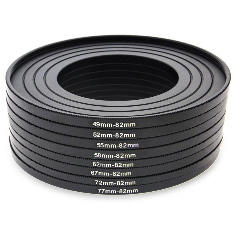 37-82mm Camera Adapter Ring Step up Ring & Step Down Ring with Camera Accessories