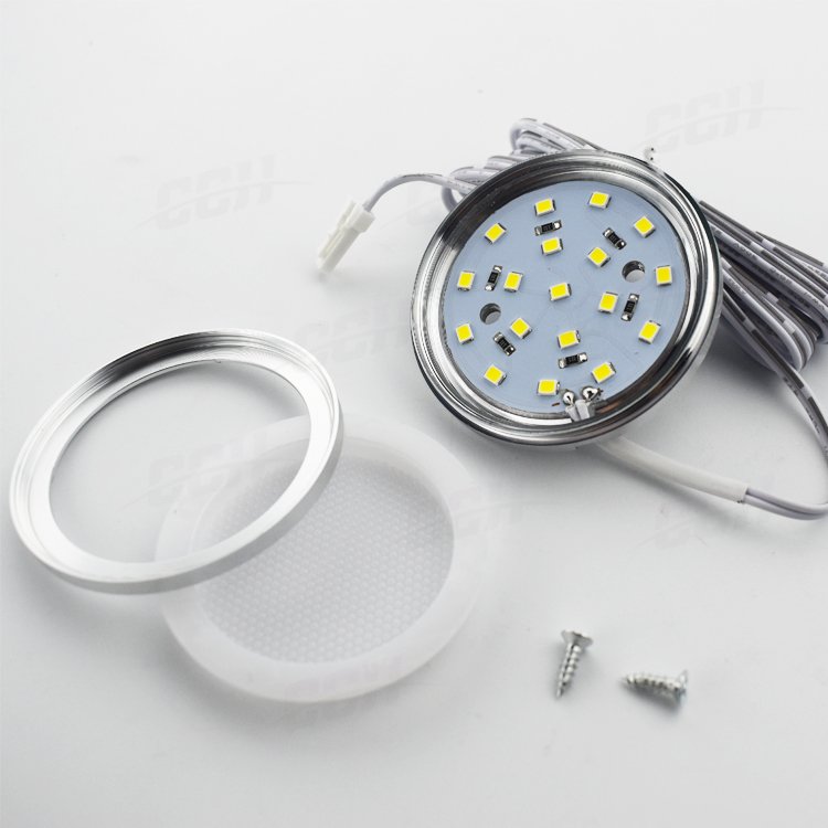 Sensor Small Led Light Round Cabinet Light Night Lights DC12V Round Cabinet Lamp