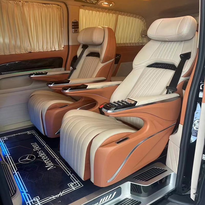 Benz V260 Vito W447 Accessories Luxury Aero Seat Lap Compartment High Quality Interior Accessory for Alphard Model New Condition