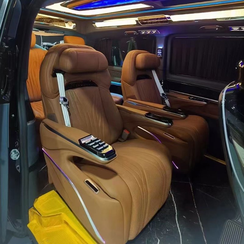 Benz V260 Vito W447 Accessories Luxury Aero Seat Lap Compartment High Quality Interior Accessory for Alphard Model New Condition