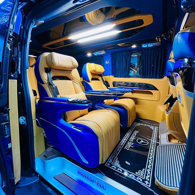 Benz V260 Vito W447 Accessories Luxury Aero Seat Lap Compartment High Quality Interior Accessory for Alphard Model New Condition