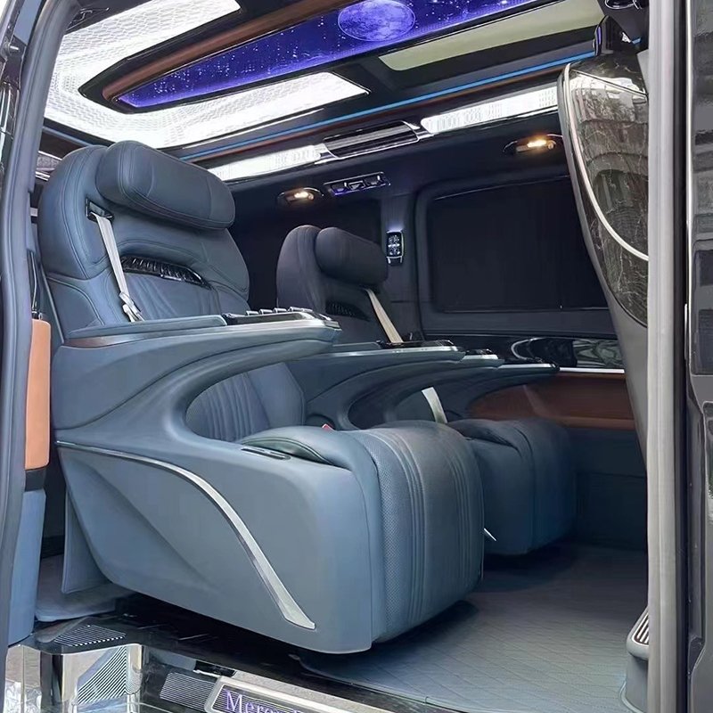 Benz V260 Vito W447 Accessories Luxury Aero Seat Lap Compartment High Quality Interior Accessory for Alphard Model New Condition