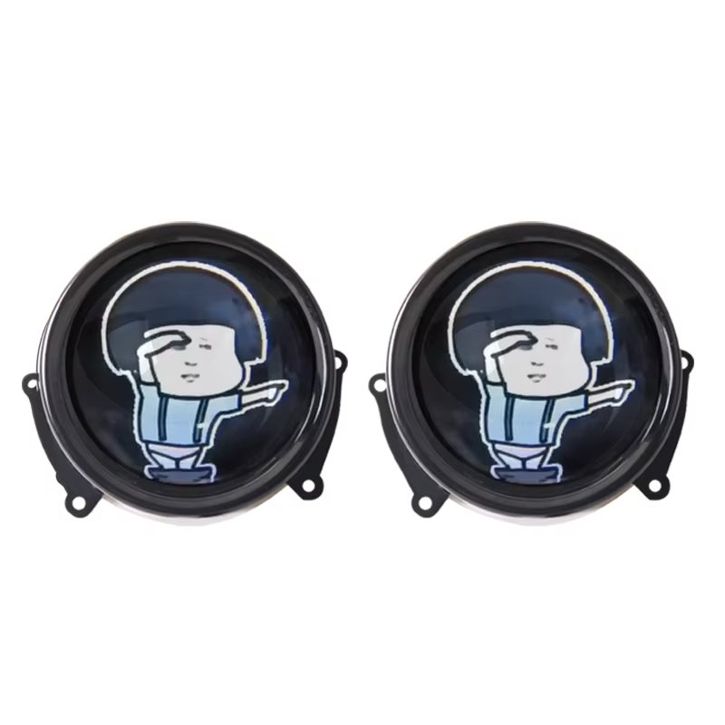 Car Lights Decoration Live Demon Eyes 25W Red Blue Realistic Dynamic Effects Car Accessories