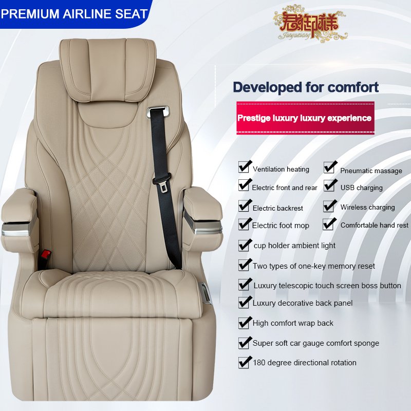 Volkswagen Multivan CARAVELLE Transporter T4 T5 T6 T7 Crafter Luxury Car Seats Premium Electric Leather Car Aviation Seats