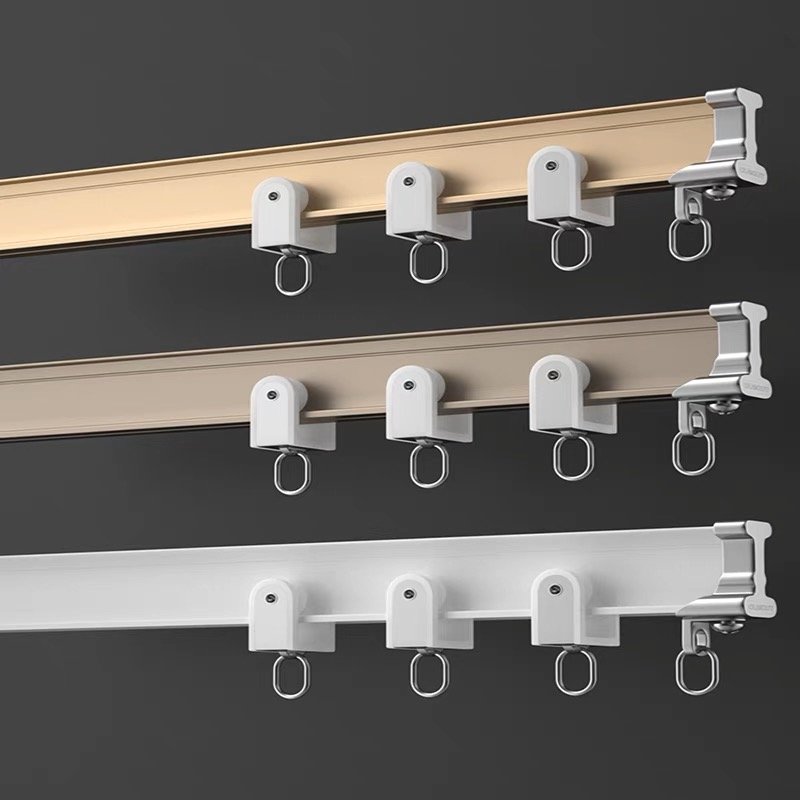 High Quality Curved Curtain Track Rail for Home Bedroom Living Room Versatile Size Hotel Ceiling Mount for Window Blinds