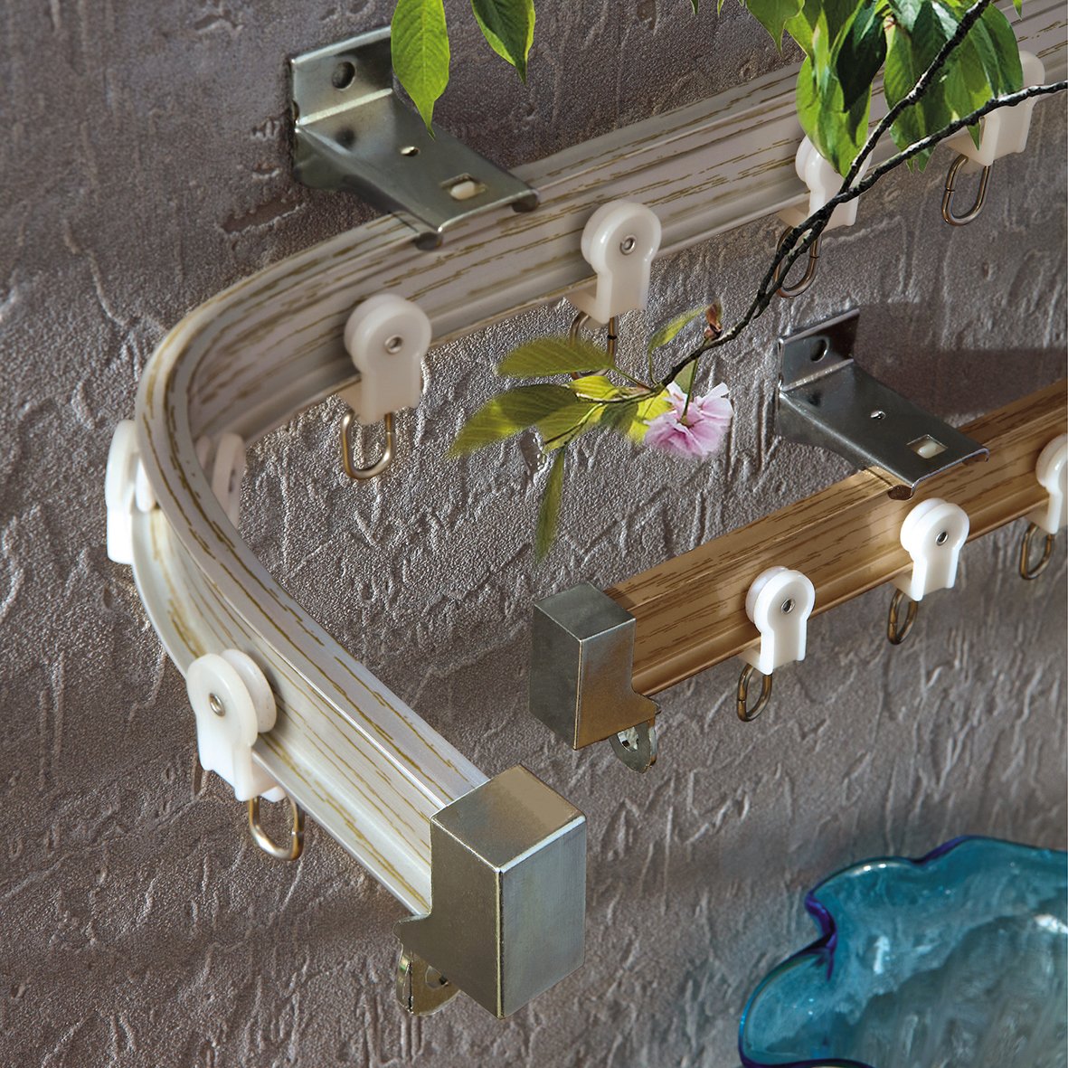 Factory Stock Quality Standard Curve Bendable Curtain Rail and Track for Project