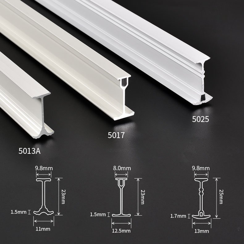 Factory Stock Quality Standard Curve Bendable Curtain Rail and Track for Project